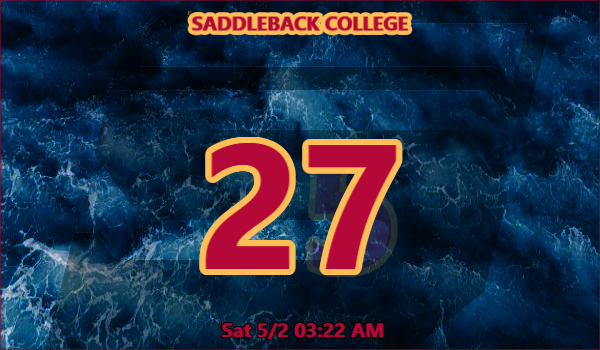 College gym scoreboard rendering
